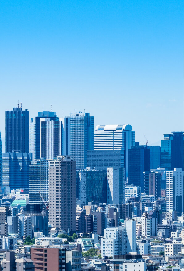 都会の高層ビルが立ち並ぶ風景